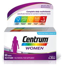Women Πολυβιταμίνη 60 ταμπλέτες Centrum