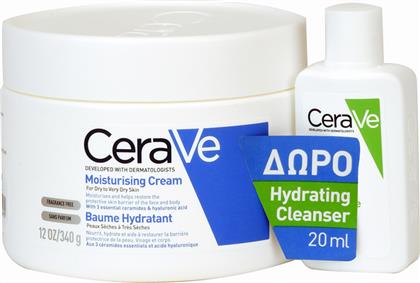 CeraVe Moisturising Cream & Hydrating Cleanser Σετ Περιποίησης για Ξηρές Επιδερμίδες
