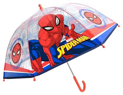 Παιδική Ομπρέλα Μπαστούνι Spiderman Διάφανη με Διάμετρο 45εκ. Chanos