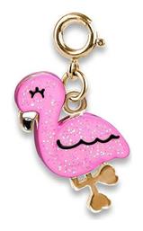 Παιχνίδι Κόσμημα Gold Glitter Flamingo Charm Charm Ιt