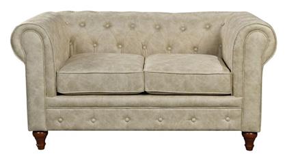 Chesterfield Διθέσιος 150x82x77εκ. Μπεζ - Woodwell
