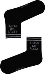 Chetic Leave Me Alone Unisex Κάλτσες Μαύρες