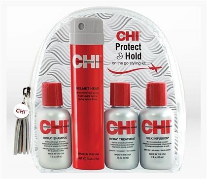 Protect & Hold Σετ Θεραπείας Μαλλιών 4τμχ CHI