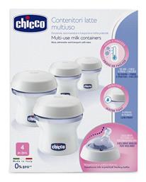 Multi-use Milk Containers Natural Feeling Δοχεία Αποθήκευσης Μητρικού Γάλακτος 150ml 4τμχ Chicco