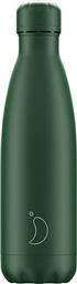 Chilly's Monochrome Μπουκάλι Θερμός All Matte Green 500ml