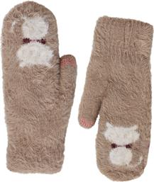 Χνουδωτά γάντια με γατάκι WH9899.A025+3 από το Celestino