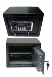 Χρηματοκιβώτιο με Ψηφιακό Κλείδωμα και Κλειδί, Ξενοδοχείου Διαστάσεων Μ25xΠ35xΥ25cm με Βάρος 8kg 115830 - Tradesor