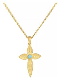 Χρυσός Σταυρός 14Κ Διπλής Όψης