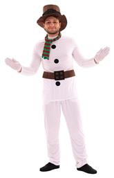 Χριστουγεννιάτικη Στολή Χιονάνθρωπος Λευκή - Fun Fashion