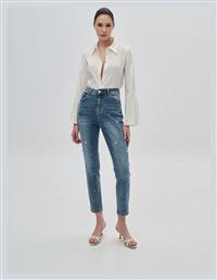 Ψηλόμεσο Γυναικείο Jean Παντελόνι Slim Fit Cinderella