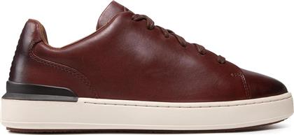 Clarks CourtLite Lace Ανδρικό Sneaker Καφέ από το Spartoo