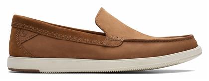 Δερμάτινα Ανδρικά Loafers σε Ταμπά Χρώμα Clarks