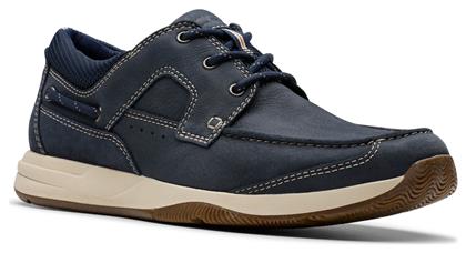 Δερμάτινα Ανδρικά Μοκασίνια σε Μπλε Χρώμα Clarks