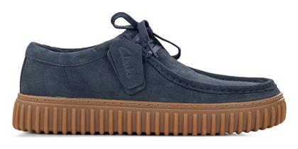 Δερμάτινα Ανδρικά Μοκασίνια σε Μπλε Χρώμα Clarks