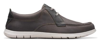 Δερμάτινα Ανδρικά Μοκασίνια σε Γκρι Χρώμα Clarks