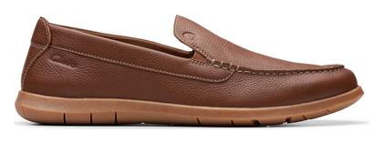 Δερμάτινα Ανδρικά Μοκασίνια σε Καφέ Χρώμα Clarks