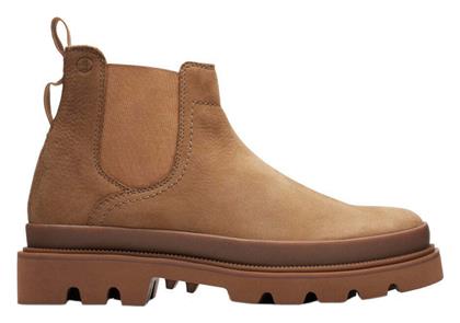 Δερμάτινα Μπεζ Ανδρικά Chelsea Μποτάκια Clarks