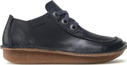 Δερμάτινα Γυναικεία Oxfords σε Navy Μπλε Χρώμα Clarks