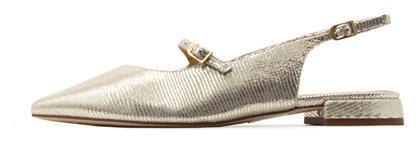 Δερμάτινες Γυναικείες Μπαλαρίνες Slingback σε Χρυσό Χρώμα Clarks