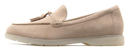 Edge Δερμάτινα Γυναικεία Loafers σε Μπεζ Χρώμα Clarks