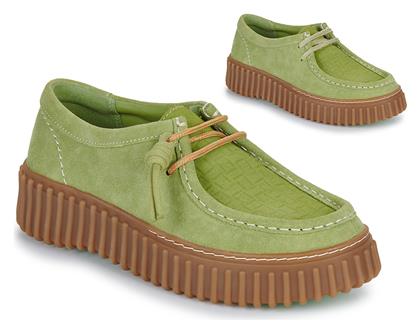 Suede Γυναικεία Oxfords σε Πράσινο Χρώμα Clarks