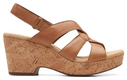 Giselle Beach Wedges Δερμάτινα Πέδιλα Ανατομικά Clarks