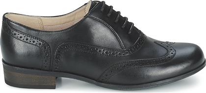 Clarks Hamble Oak Δερμάτινα Ανατομικά Παπούτσια σε Μαύρο Χρώμα