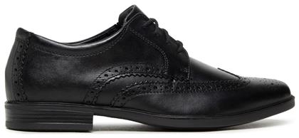 Clarks Howard Δερμάτινα Ανδρικά Oxfords Μαύρα