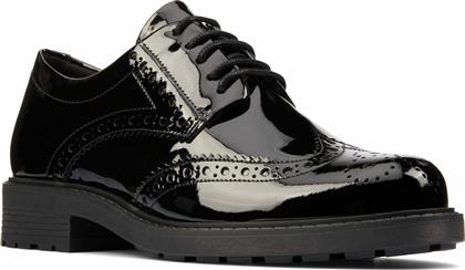 Clarks Orinoco2 Δερμάτινα Ανατομικά Παπούτσια σε Μαύρο Χρώμα από το Spartoo