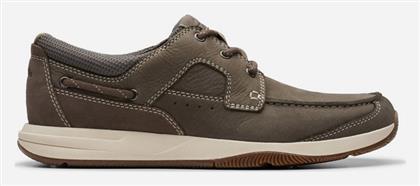 SAILVIEW LACE Ανδρικά Μοκασίνια Καφέ Clarks