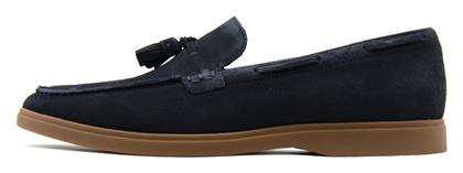Suede Ανδρικά Loafers σε Μπλε Χρώμα Clarks