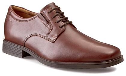 Clarks Tilden Plain Δερμάτινα Ανδρικά Σκαρπίνια Ταμπά