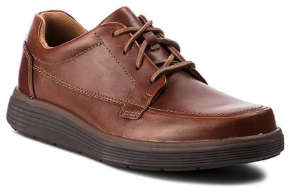 Un Abode Ease Δερμάτινα Ανδρικά Casual Παπούτσια Καφέ Clarks