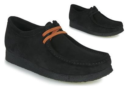 Wallabee Suede Ανδρικά Μοκασίνια σε Μαύρο Χρώμα Clarks