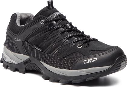 CMP Rigel Low Ανδρικά Ορειβατικά Παπούτσια Αδιάβροχα Μαύρα