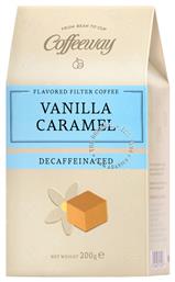 Καφές Φίλτρου Decaffeine Arabica με Άρωμα Vanilla & Caramel Βανίλια & Καραμέλα 200gr Κωδικός: 16121107 Coffeeway
