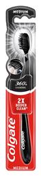 360 Black with Charcoal Medium Μαύρο Colgate