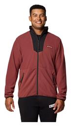 Ανδρική Ζακέτα Fleece με Φερμουάρ Μπορντό Columbia