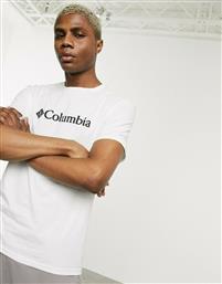 Columbia Basic Ανδρικό T-shirt Λευκό με Λογότυπο από το Asos