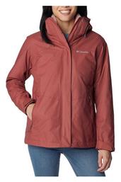 Bugaboo II Fleece Interchange 3 In 1 Κοντό Γυναικείο Μπουφάν για Χειμώνα Beetroot Columbia