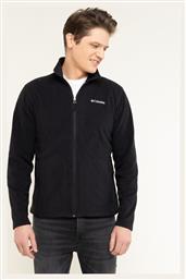 Fast Trek Ανδρική Ζακέτα Fleece με Φερμουάρ Μαύρη Columbia