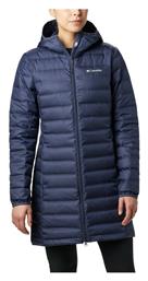 Lake 22 Μακρύ Γυναικείο Puffer Μπουφάν για Χειμώνα Navy Μπλε Columbia