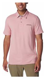 Nelson Point Ανδρική Μπλούζα Κοντομάνικη Polo Ροζ Columbia