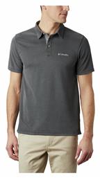 Nelson Point Ανδρικό T-shirt Κοντομάνικο Polo Γκρι Columbia