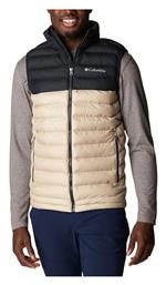 Powder Lite Αμάνικο Ανδρικό Μπουφάν Puffer Μπεζ Columbia