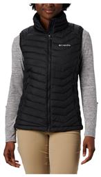 Powder Lite Vest Κοντό Γυναικείο Αμάνικο Puffer Μπουφάν Μαύρο Columbia