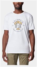 Rapid Ridge Ανδρικό T-shirt Κοντομάνικο Λευκό Columbia