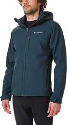 Columbia Softshell Navy Μπλε Cascade Ridge II Softshell Αδιάβροχο & Αντιανεμικό Μπουφάν Με Κουκούλα από το Athletix