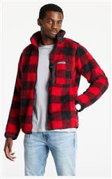 Winter Pass Ανδρική Ζακέτα Fleece με Φερμουάρ Κόκκινη Columbia
