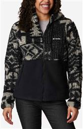 Columbia Winter Pass Fleece Γυναικεία Ζακέτα με Φερμουάρ σε Μαύρο Χρώμα